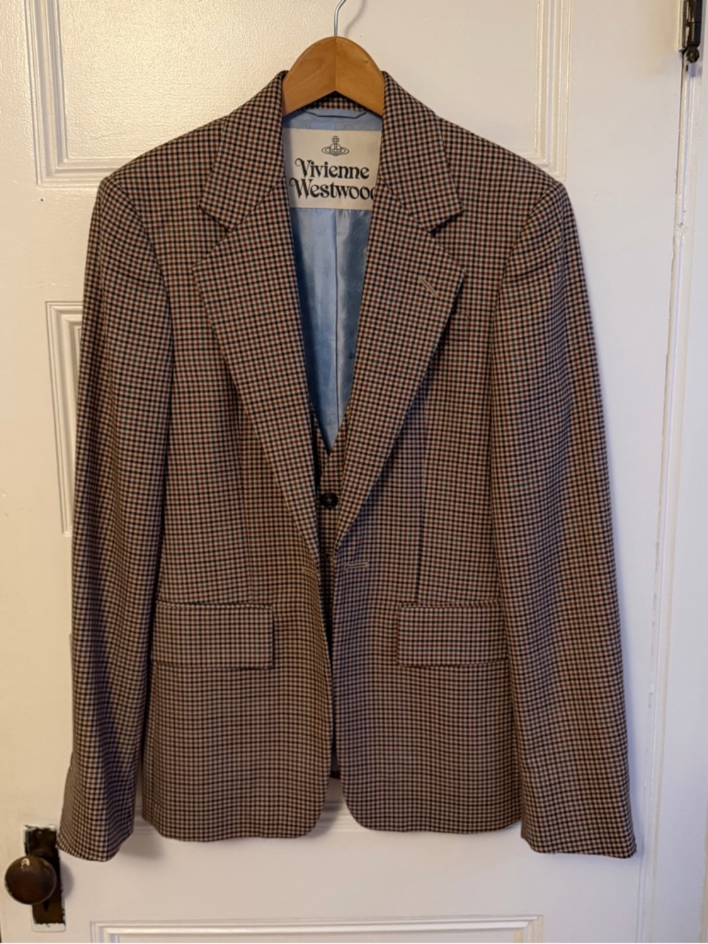 Vivienne Westwood Brown Houndstooth Sport Coat
